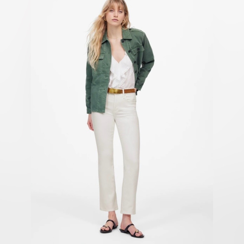 Madewell Mid-Rise Kick Out Crop Jeans